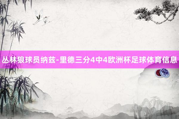 丛林狼球员纳兹-里德三分4中4欧洲杯足球体育信息