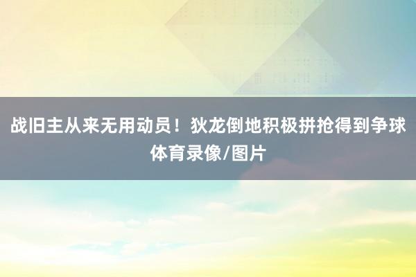 战旧主从来无用动员！狄龙倒地积极拼抢得到争球体育录像/图片