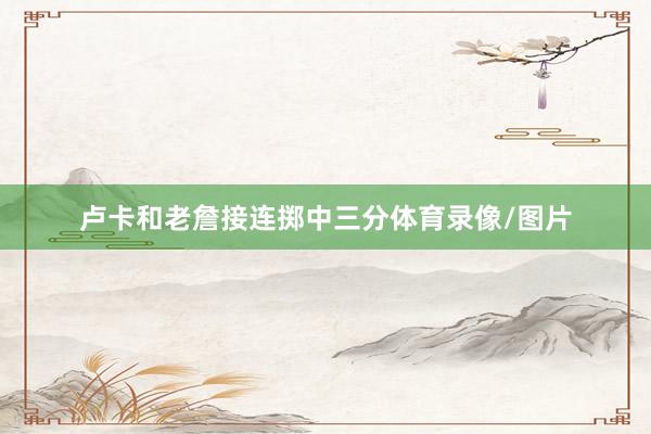 卢卡和老詹接连掷中三分体育录像/图片