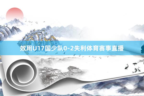 效用U17国少队0-2失利体育赛事直播