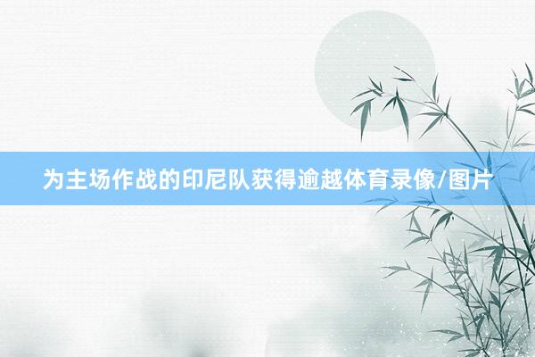 为主场作战的印尼队获得逾越体育录像/图片