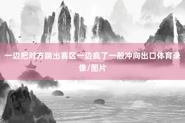一边把对方踹出赛区一边疯了一般冲向出口体育录像/图片