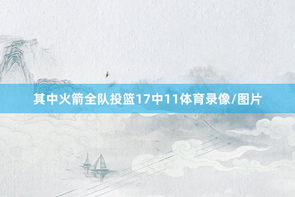 其中火箭全队投篮17中11体育录像/图片