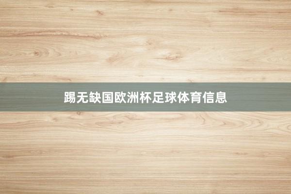 踢无缺国欧洲杯足球体育信息