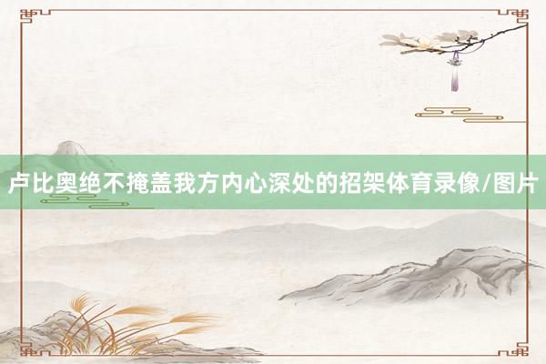 卢比奥绝不掩盖我方内心深处的招架体育录像/图片