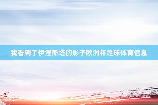 我看到了伊涅斯塔的影子欧洲杯足球体育信息