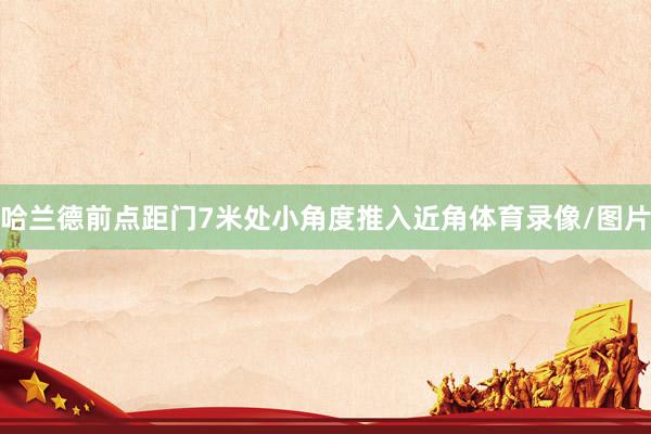 哈兰德前点距门7米处小角度推入近角体育录像/图片