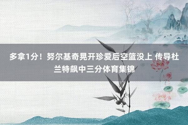 多拿1分！努尔基奇晃开珍爱后空篮没上 传导杜兰特飙中三分体育集锦