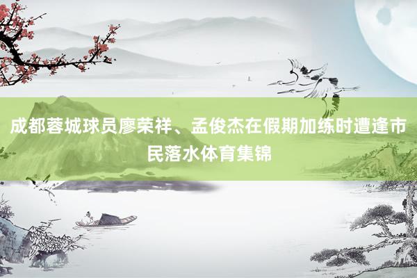 成都蓉城球员廖荣祥、孟俊杰在假期加练时遭逢市民落水体育集锦