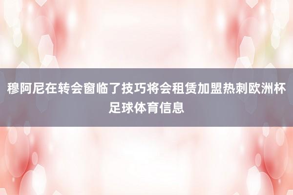 穆阿尼在转会窗临了技巧将会租赁加盟热刺欧洲杯足球体育信息