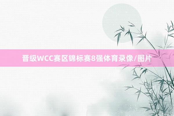 晋级WCC赛区锦标赛8强体育录像/图片